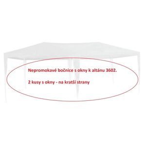 ArtRoja Bočnice k altánku 3602 - 2ks s oknami - BIELE