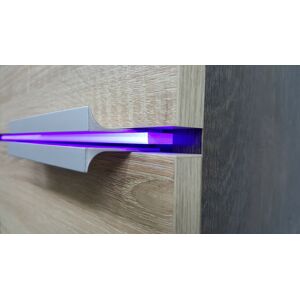 ArtAdrk Kúpeľňová zostava LAURO Farba: LED osvetlenie políc - RGB viacfarebné